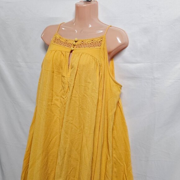 Free People Mancora Midi Relaxed Flared Sun Dress Women Size L Free-Est - Picture 9 of 14